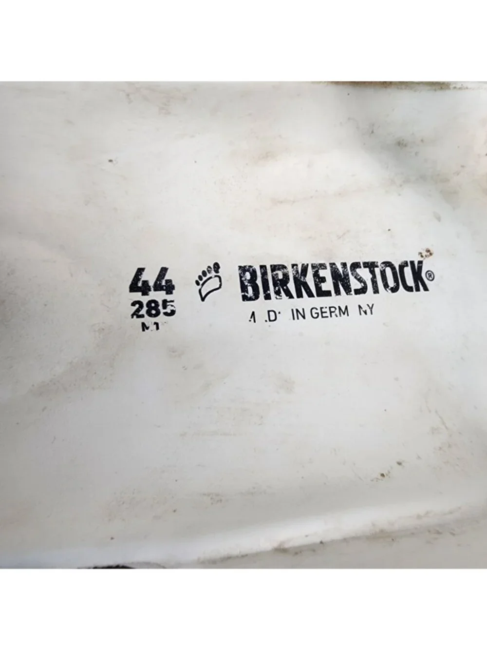 Birkenstock Shoes Mens EU 44 US 11-11.5 Arizona Essential White Sandals *Read*